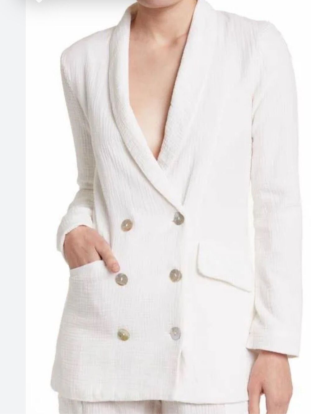 L*Space Cream Bianca Blazer NWT Size 0